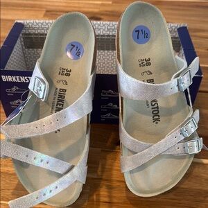 Birkenstock Kids Silver Sandals